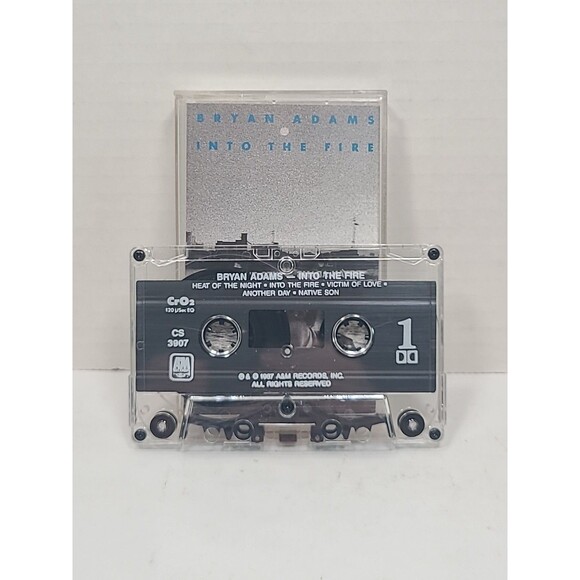 Into the Fire by Bryan Adams (Cassette, 1987, A&M (USA)) - Used - Picture 3 of 5